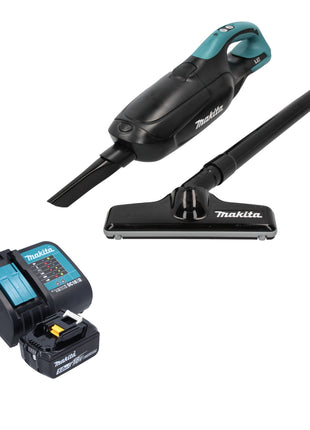 Makita DCL 182 ST1 B cordless hoover 18 V black + 1x rechargeable battery 5.0 Ah + charger