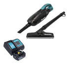 Makita DCL 182 ST1 B cordless hoover 18 V black + 1x rechargeable battery 5.0 Ah + charger