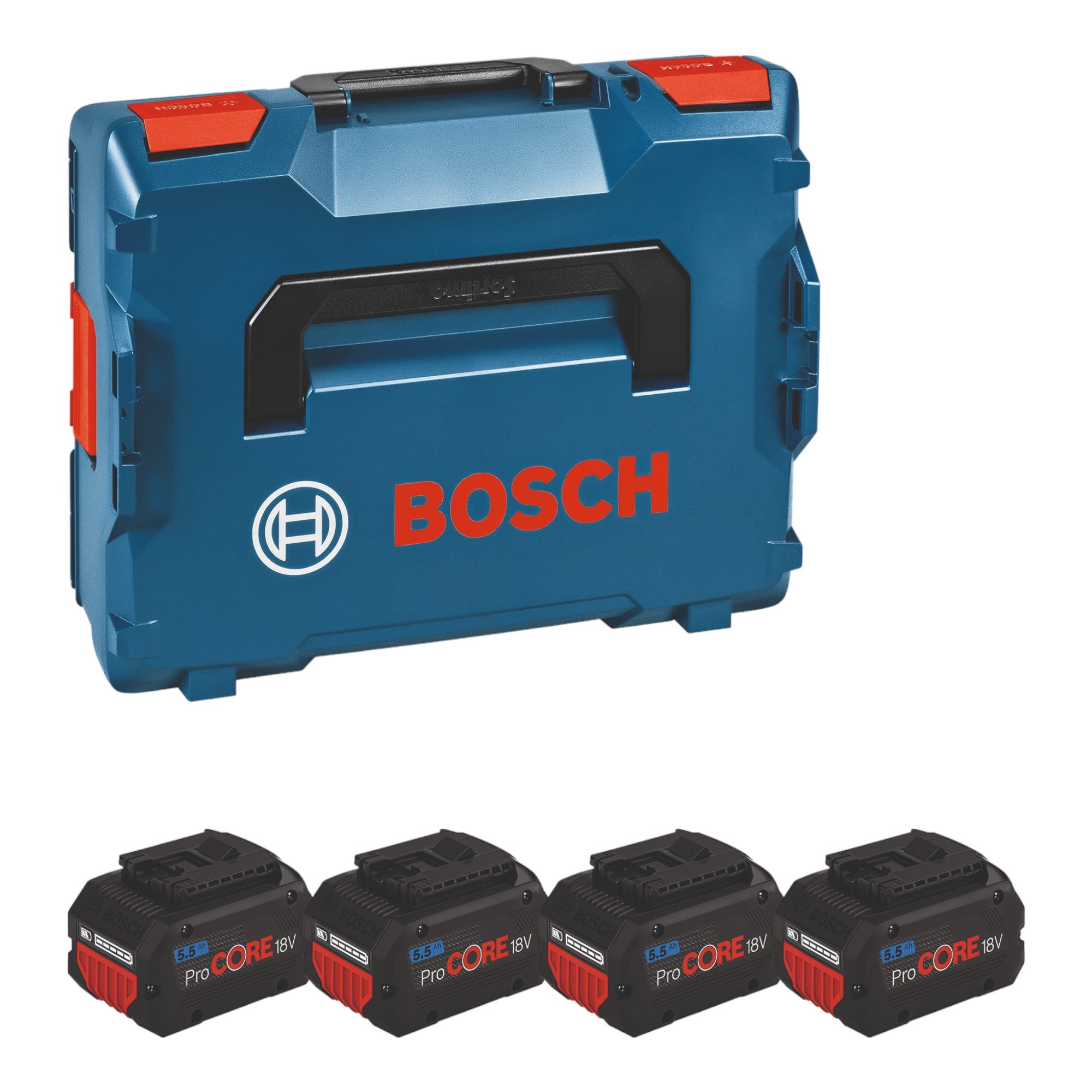 Bosch 4x ProCORE18V 5 5Ah Professional Set 18 V 4x Akku 5 5 Ah Li Ion L Boxx 1600A02A2U  0 - toolbrothers