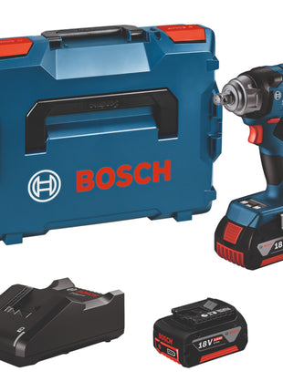 Bosch GDS 18 V HC cordless impact wrench 330 Nm ( 06019L5003 ) + L-Boxx + 2x rechargeable battery 5.0 Ah + charger