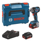 Bosch GDS 18 V HC cordless impact wrench 330 Nm ( 06019L5003 ) + L-Boxx + 2x rechargeable battery 5.0 Ah + charger