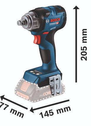 Avvitatore a impulsi a batteria Bosch GDS 18 V HC 330 Nm ( 06019L5003 ) + L-Boxx + 2x batteria ricaricabile 5,0 Ah + caricabatterie