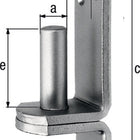 GAH Kloben  auf Platte 16x13mm ( 3000200307 )