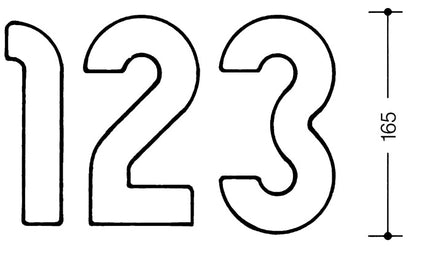 HEWI numero civico 1 speciale poliammide 99 bianco puro ( 3000206510 )