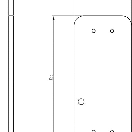 Plaque de montage DENI à coller (3000250551)