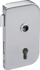 HERMAT glass door lock 6033 PZ R- Roma stainless steel matt ( 3000253946 )