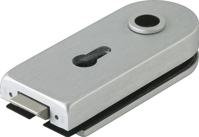 DORMA-GLAS glass door lock STUDIO Rondo light metal silver anodised ( 3000254471 )