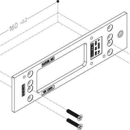Placa de montaje GEZE plateada (3000255099)