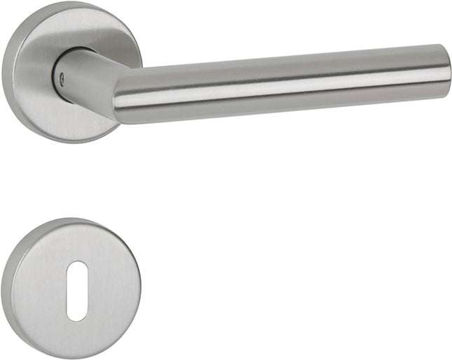 APTEC lever handle set Basic 02 stainless steel 60 matt stainless steel ( 3000267250 )
