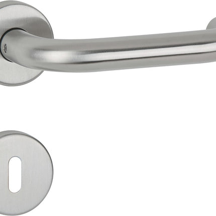 APTEC lever handle set Basic 02 stainless steel 60 matt stainless steel ( 3000267259 )