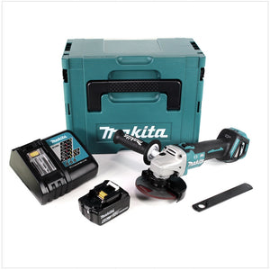 Makita DGA 513 RG1J Akku Winkelschleifer 18V 125mm Brushless + 1x Akku 6,0Ah + Ladegerät + Makpac