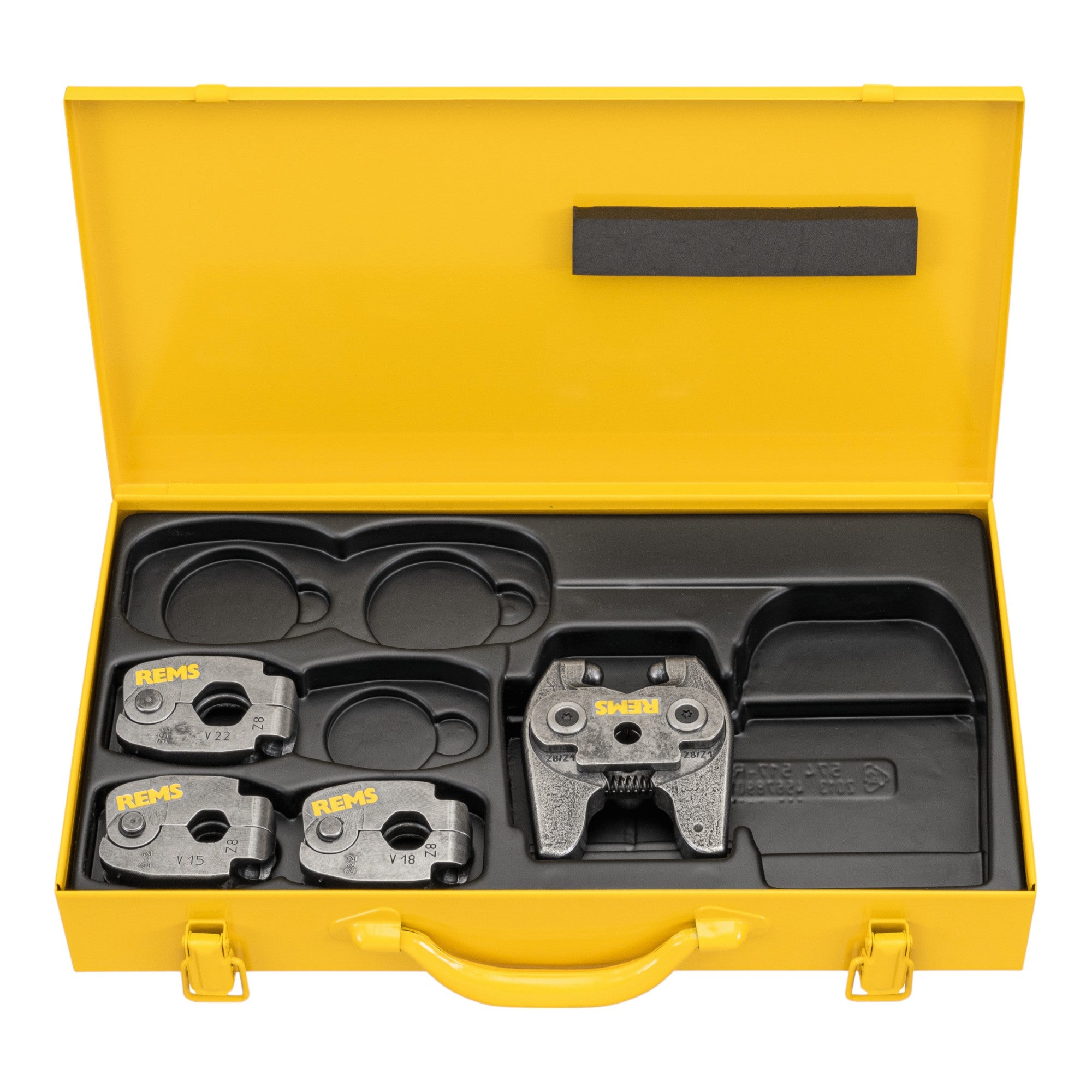 REMS Pressring Set V 15 18 22 S Mini Z8 im Stahlblechkasten 574612 R  0 - toolbrothers