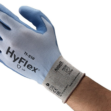 Guantes de protección contra cortes ANSELL HyFlex® 11-518 talla 9 azul (4000371086)