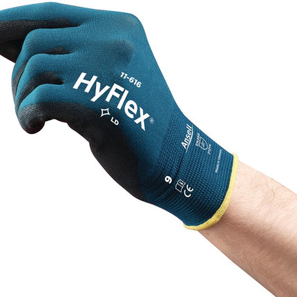 Guantes ANSELL HyFlex® 11-616 talla 10 verde azul/negro (4000371329)