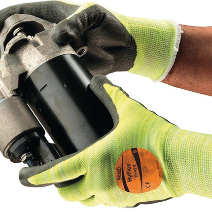 ANSELL gants HyFlex® 11-423 taille 9 gris/jaune clair (4000371479)
