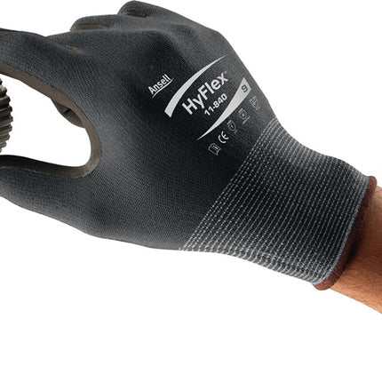 Guantes ANSELL HyFlex® 11-840 talla 10 negro/gris (4000371656)