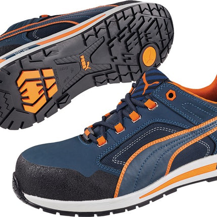 PUMA safety shoe Crosstwist LOW size 40 blue/orange ( 4000374600 )