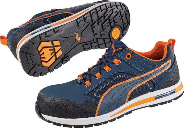 Zapato de seguridad PUMA Crosstwist LOW talla 43 azul/naranja ( 4000374603 )