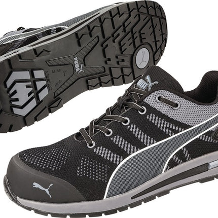 PUMA scarpa di sicurezza Elevate Knit BLACK LOW taglia 42 nero/grigio ( 4000374612 )