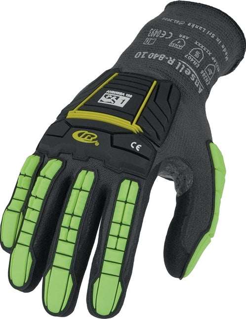 ANSELL Guantes Ringers R840 Talla 9 negro/verde (4000391339)