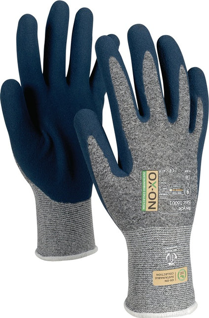 Guantes OX-ON Recycle Basic 16001 talla 10 azul/azul claro ( 4000391360 )