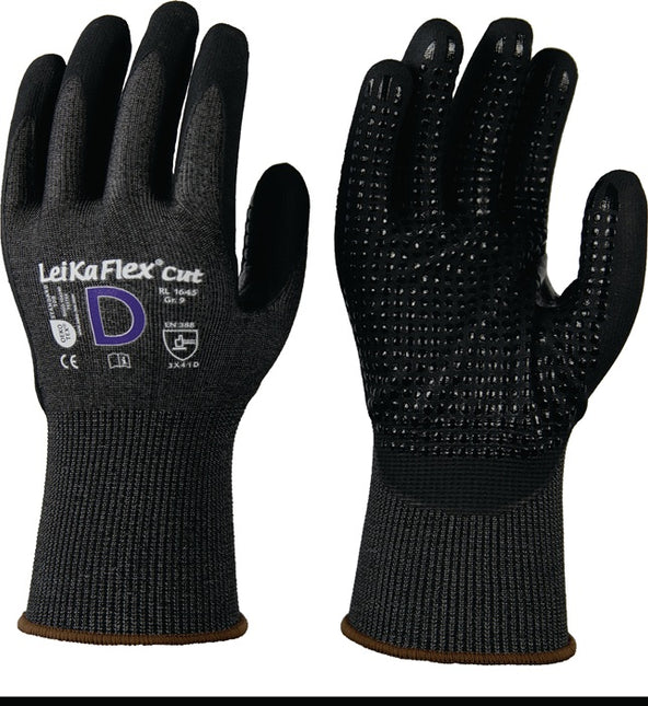 LEIPOLD cut protection gloves LeiKaFlex(R) CUT RL 1645 size 9 grey/black ( 4000391402 )