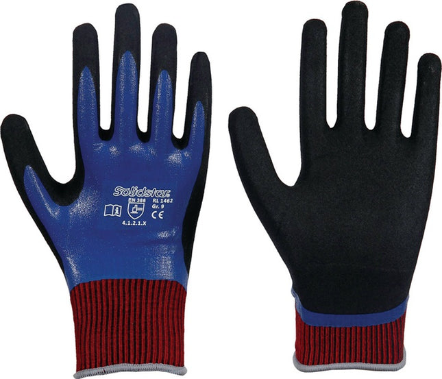 LEIPOLD gloves Solidstar Nitril Grip Complete 1462 size 9 blue ( 4000391408 )