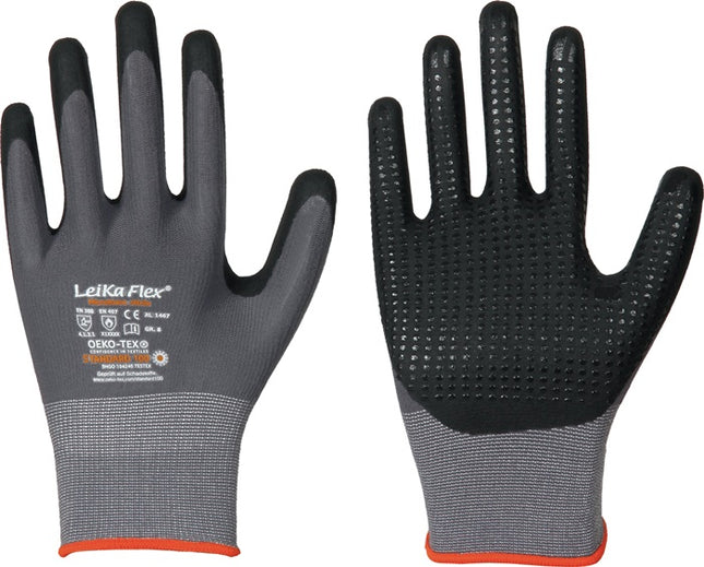 LEIPOLD gloves LeiKaFlex 1467 size 10 grey ( 4000391421 )
