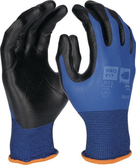 PRO FIT gloves SPIKE size 8 blue / black ( 4000391428 )