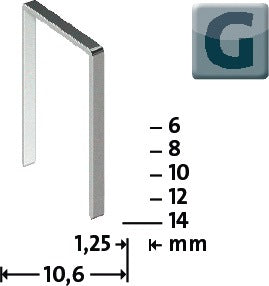 Clip fil plat NOVUS G type 11 W10,6xL10mm (4000813880)