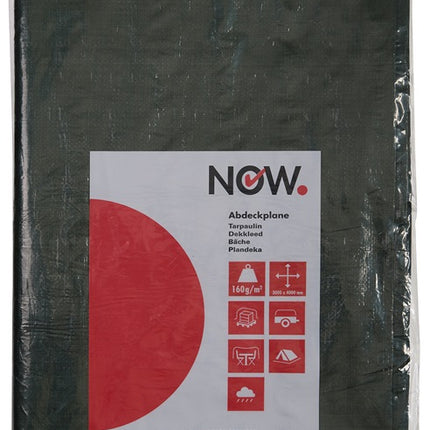 NOW bâche en tissu Super Tarp largeur 4000 x longueur 5000 mm (4000818874)