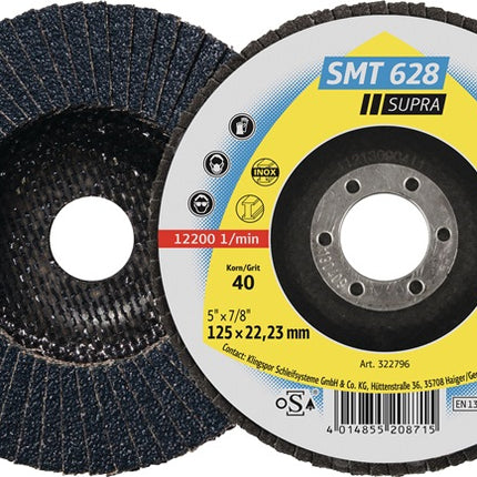 KLINGSPOR flap disc SMT 628 Supra Ø 115 mm grit size 60 flat ( 4000842268 )