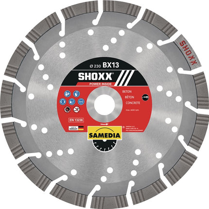 Disco de corte diamantado SAMEDIA SHOXX BX13 Ø 180 mm diámetro 22,23 mm (4000844260)