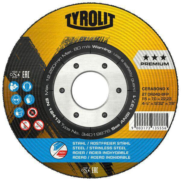 TYROLIT Schruppscheibe CERABOND X D178xS7mmKoernung 24 4000845216  1 - toolbrothers
