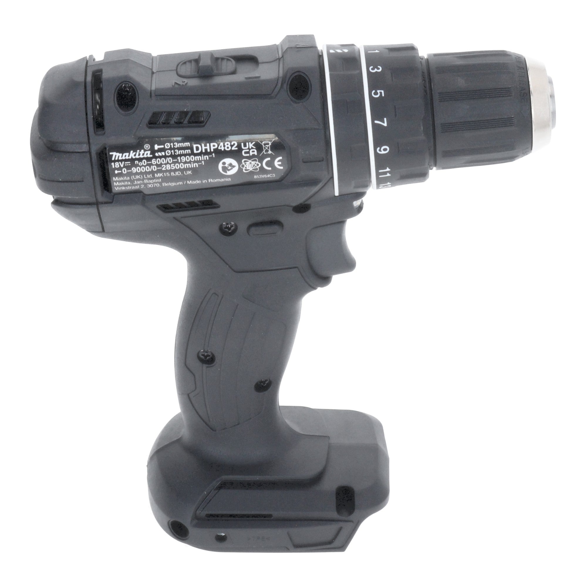 Makita DHP 482 G1B Akku Schlagbohrschrauber 18 V 62 Nm Schwarz 1x Akku 6 0 Ah ohne Ladegeraet 4 - toolbrothers