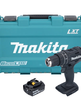 Taladro percutor inalámbrico Makita DHP 482 T1KB 18 V 62 Nm negro + 1x batería 5,0 Ah + estuche - sin cargador