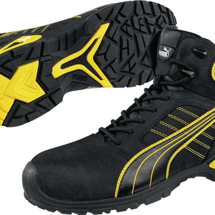 Botas de seguridad PUMA Amsterdam Mid talla 43 negro/amarillo ( 4300700433 )