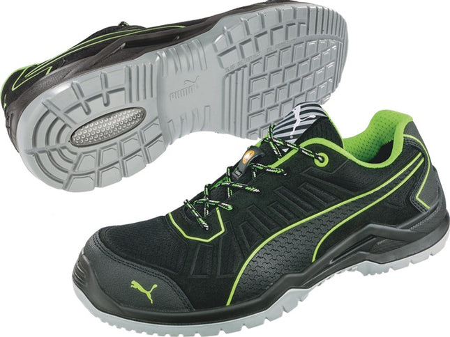 Zapato de seguridad PUMA Fuse TC Green Low talla 43 negro/verde ( 4300700453 )