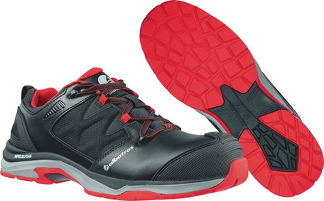 Zapato de seguridad ALBATROS ULTRATRAIL BLACK Talla baja 43 negro/rojo (4300700583)