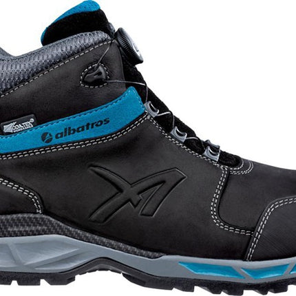 ALBATROS Sicherheitsstiefel TOFANE BLACK QL CTX MID Größe 41 schwarz/blau ( 4300700661 )