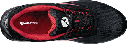 Buty ochronne ALBATROS GRID LOW rozmiar 46 czarny/czerwony ( 4300700706 )