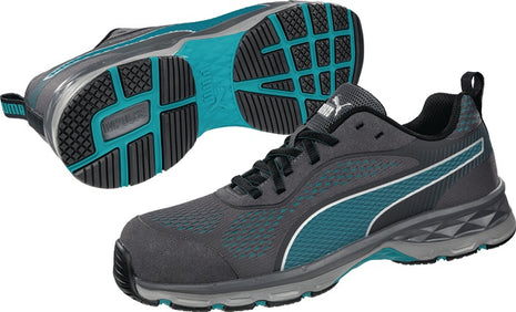 PUMA women's safety shoe FUSE KNIT size 37 grey/blue ( 4300700821 )