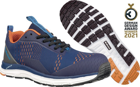 Zapato de seguridad ALBATROS AER55 IMPULSE BLUE LOW talla 40 azul/naranja (4300700860)