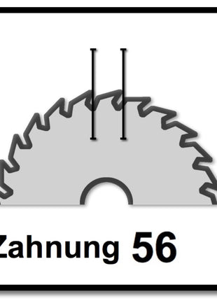 Makita EFFICUT Kreissägeblatt für Holz 165 x 20 x 1,45 mm 56 Zähne ( B-57336 ) - Toolbrothers