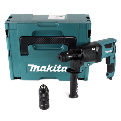 Makita HR 2631 FTJ Kombihammer 800 W 2,4 J SDS Plus + Schnellspannbohrfutter + Makpac - Toolbrothers