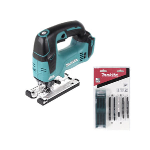 Makita DJV 182 Z Akku Pendelhubstichsäge 18V Brushless Solo + 14x Sägeblatt - ohne Akku, ohne Ladegerät