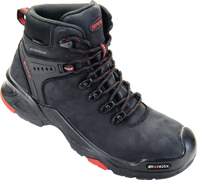 BAAK safety boots Bailey size 44 black/red ( 8000600331 )