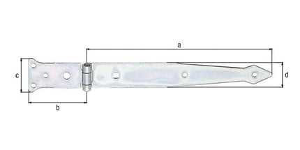Gancio di lancio GAH lunghezza 252 x 77 mm larghezza 48 x 35 mm ( 8001514125 )