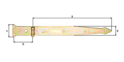 Percha de lanzamiento GAH longitud 302 x 77 mm anchura 48 x 35 mm ( 8001514126 )