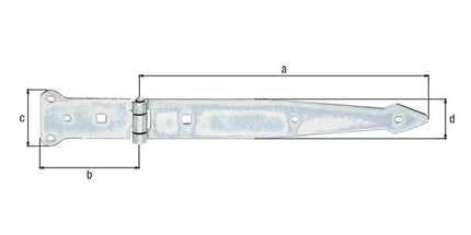 GAH throw hanger length 300 x 101 mm width 63 x 45 mm ( 8001732553 )